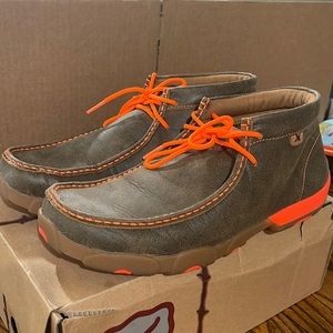 Twisted X Bomber Leather Driving Moccasins